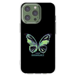Átlátszó szilikon tok az alábbi mobiltelefonokra Apple iPhone 13 Pro - Diamanty Blue