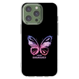 Átlátszó szilikon tok az alábbi mobiltelefonokra Apple iPhone 13 Pro - Diamanty Purple