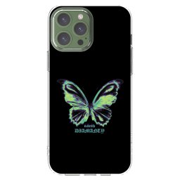 Átlátszó szilikon tok az alábbi mobiltelefonokra Apple iPhone 13 Pro Max - Diamanty Blue