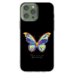Átlátszó szilikon tok az alábbi mobiltelefonokra Apple iPhone 13 Pro Max - Diamanty Black