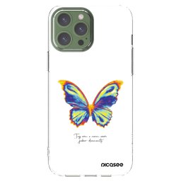 Átlátszó szilikon tok az alábbi mobiltelefonokra Apple iPhone 13 Pro Max - Diamanty White
