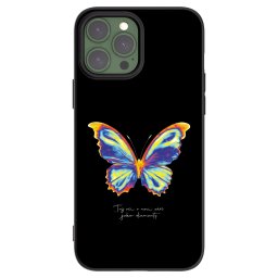 Fekete szilikon tok az alábbi mobiltelefonokra Apple iPhone 13 Pro Max - Diamanty Black