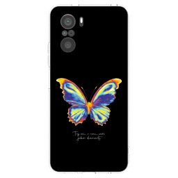 Átlátszó szilikon tok az alábbi mobiltelefonokra Xiaomi Poco F3 - Diamanty Black