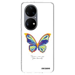 Átlátszó szilikon tok az alábbi mobiltelefonokra Huawei P50 - Diamanty White