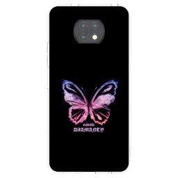 Átlátszó szilikon tok az alábbi mobiltelefonokra Xiaomi Redmi Note 9T - Diamanty Purple