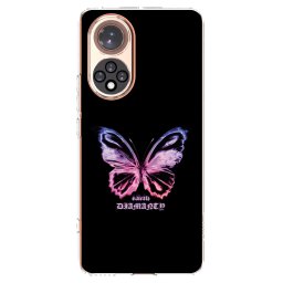 Átlátszó szilikon tok az alábbi mobiltelefonokra Huawei Nova 9 - Diamanty Purple