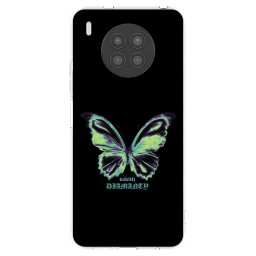 Átlátszó szilikon tok az alábbi mobiltelefonokra Huawei Nova 8i - Diamanty Blue