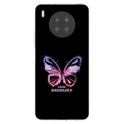 Átlátszó szilikon tok az alábbi mobiltelefonokra Huawei Nova 8i - Diamanty Purple