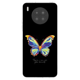 Átlátszó szilikon tok az alábbi mobiltelefonokra Huawei Nova 8i - Diamanty Black