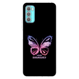 Átlátszó szilikon tok az alábbi mobiltelefonokra Motorola Moto G60 - Diamanty Purple