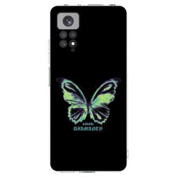 Átlátszó szilikon tok az alábbi mobiltelefonokra Xiaomi Redmi Note 11 - Diamanty Blue