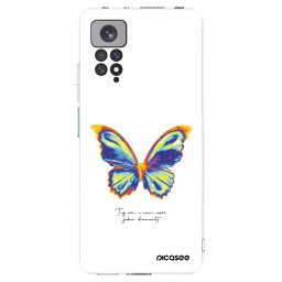 Átlátszó szilikon tok az alábbi mobiltelefonokra Xiaomi Redmi Note 11 - Diamanty White