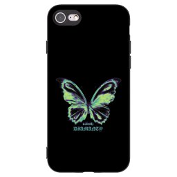 Fekete szilikon tok az alábbi mobiltelefonokra Apple iPhone SE 2022 - Diamanty Blue