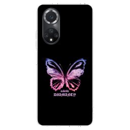 Átlátszó szilikon tok az alábbi mobiltelefonokra Huawei Nova 9 SE - Diamanty Purple