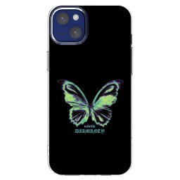Átlátszó szilikon tok az alábbi mobiltelefonokra Apple iPhone 14 Plus - Diamanty Blue