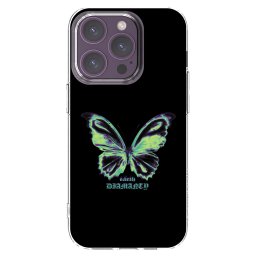 Átlátszó szilikon tok az alábbi mobiltelefonokra Apple iPhone 14 Pro - Diamanty Blue