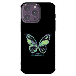 Átlátszó szilikon tok az alábbi mobiltelefonokra Apple iPhone 14 Pro Max - Diamanty Blue
