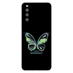 Átlátszó szilikon tok az alábbi mobiltelefonokra Sony Xperia 10 IV 5G - Diamanty Blue