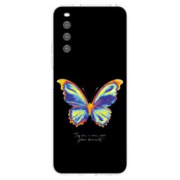 Átlátszó szilikon tok az alábbi mobiltelefonokra Sony Xperia 10 IV 5G - Diamanty Black