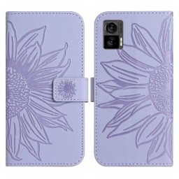 ART SUN FLOWER Pénztárca tok pánttal Motorola Edge 30 Neo lila