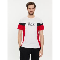 EA7 Emporio Armani Póló 3DPT10 PJ02Z 1100 Fehér Regular Fit
