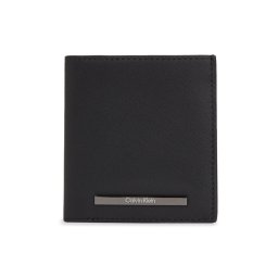 Calvin Klein Nagyméretű férfi pénztárca Modern Bar Trifold 6Cc W/Coin K50K511836 Fekete