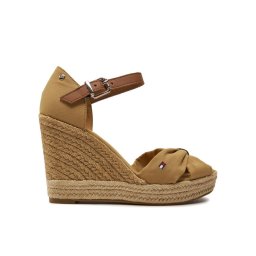 Tommy Hilfiger Espadrilles Basic Open Toe High Wedge FW0FW04784 Barna