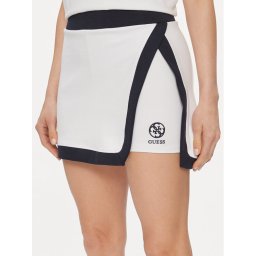 Guess Miniszoknya V4GD00 KBP41 Fehér Slim Fit