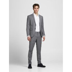 Jack&Jones Öltöny Franco 12181339 Szürke Super Slim Fit