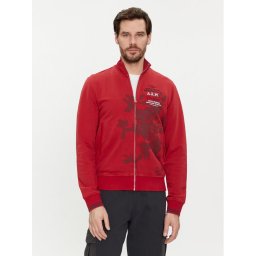 Aeronautica Militare Pulóver 241FE1862F511 Piros Regular Fit