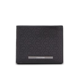 Calvin Klein Nagyméretű férfi pénztárca Modern Bar Bifold 6Cc W/Bill K50K511834 Fekete