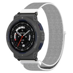 NYLON szíj Amazfit Active Edge-hez fehér-szürke