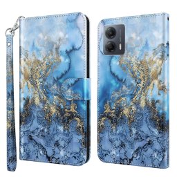 ART pénztárca borító Motorola Moto G54 5G / G54 5G Power Edition BLUE MARBLE