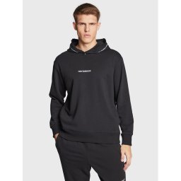 New Balance Pulóver MT23516 Fekete Relaxed Fit