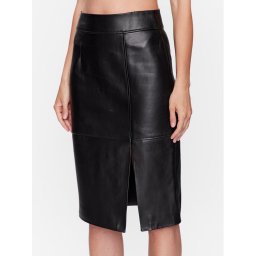 Boss Műbőr szoknya 50489116 Fekete Slim Fit