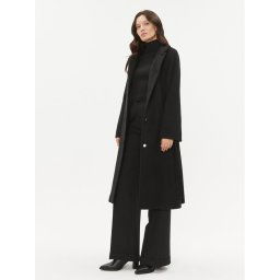 Boss Gyapjú kabát Casenova 50501023 Fekete Regular Fit