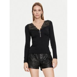 Morgan Blúz 241-TALON Fekete Slim Fit
