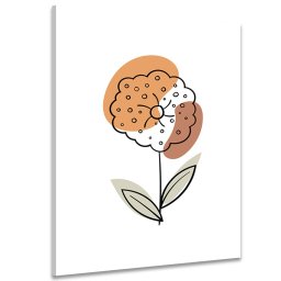 Kép minimalista virág fehér háttéren No2