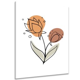 Kép minimalista virág fehér háttéren No3