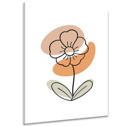 Kép minimalista virág fehér háttéren No4