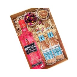 Beefeater Pink Gin Tonik szett Díszdobozban Ginfűszerrel