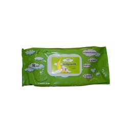 Nedves törlőkendő 72 lap/csomag Baby Well Oliva