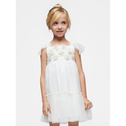 Mayoral Elegáns ruha 3929 Ekru Regular Fit