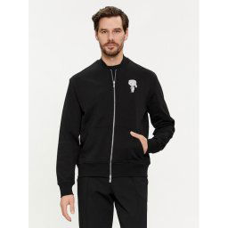 KARL LAGERFELD Pulóver 705432 542941 Fekete Regular Fit