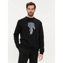 KARL LAGERFELD Pulóver 705428 542941 Fekete Regular Fit