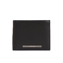 Calvin Klein Nagyméretű férfi pénztárca Modern Bar Bifold 5Cc W/Coin K50K511835 Fekete