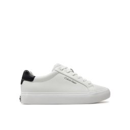 Calvin Klein Sportcipők Vulcanized Lace Up Lth HW0HW02037 Fehér
