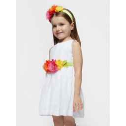 Mayoral Elegáns ruha 3959 Fehér Regular Fit