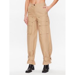 Remain Szövet nadrág Canvas Cargo 5001672546 Bézs Regular Fit