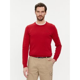 Aeronautica Militare Sweater 241MA1488L506 Piros Slim Fit